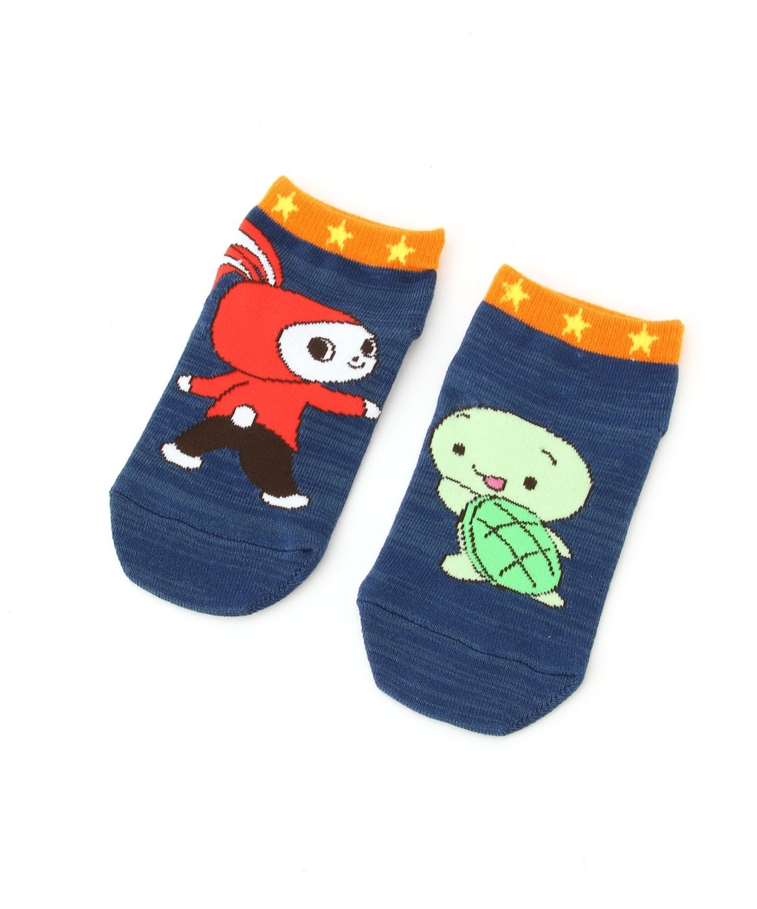 SUKENO SUKENO/(K)MZ左右異柄後ろから スケノ 靴下・レッグウェア 靴下 ネイビーのサムネイル