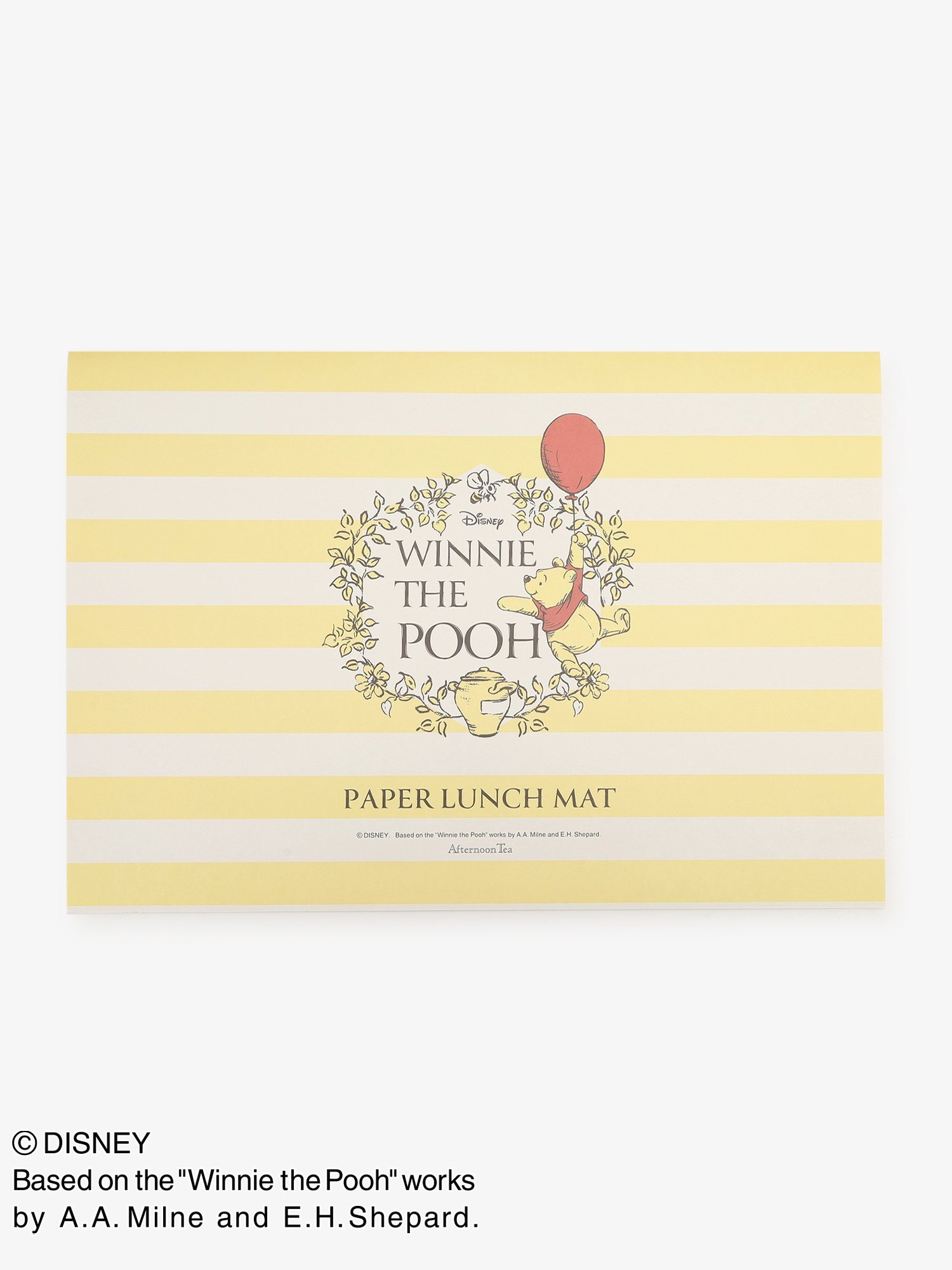 【SALE／50%OFF】Afternoon Tea LIVING ペーパーランチマットセット/ディズニーコレクション・Winnie the Pooh アフタヌーンティー・リビング 食器・調理器具・キッチン用品 ランチョンマット・テーブルクロス イエローのサムネイル