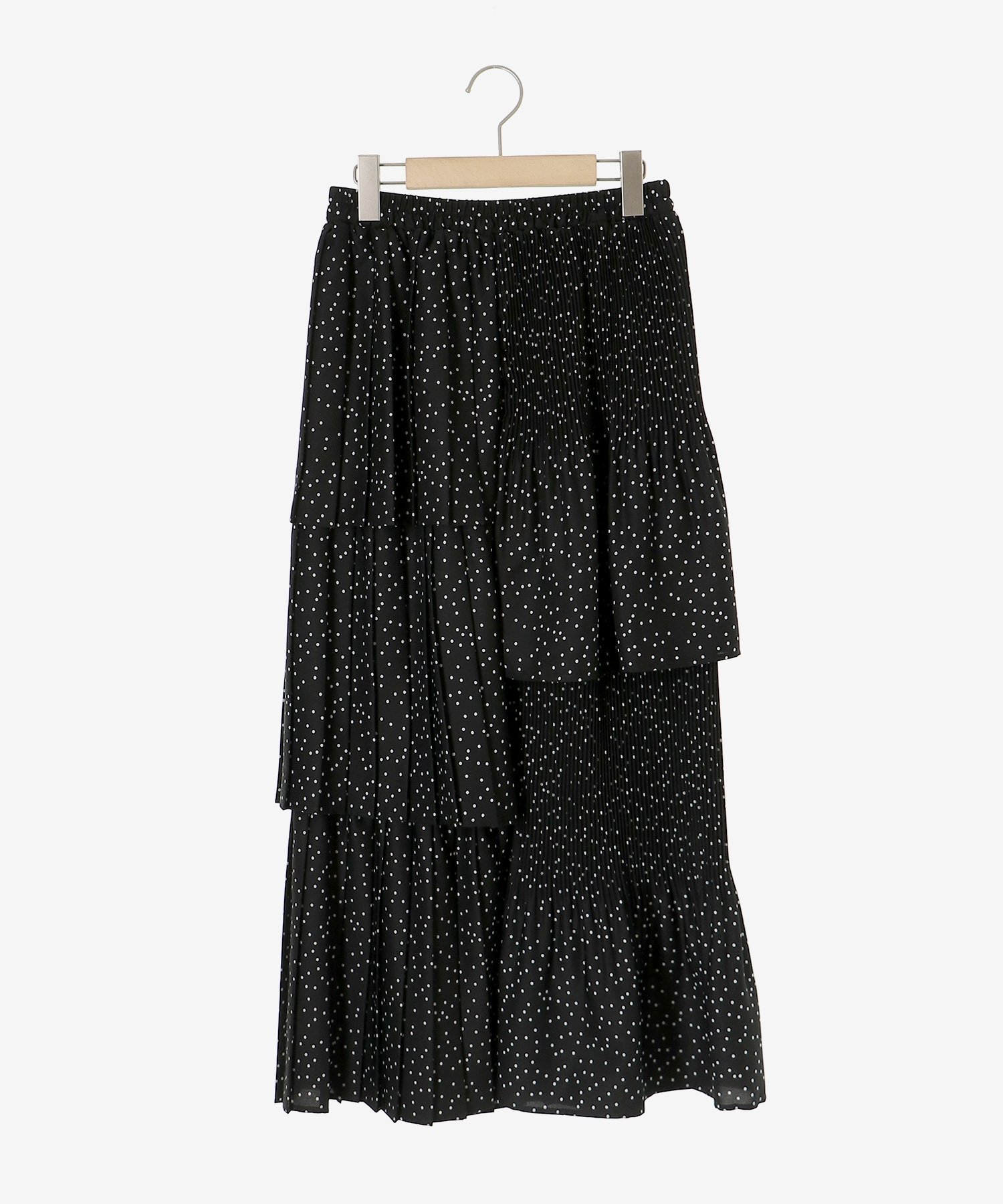 【SALE／30%OFF】le.coeur blanc ドットアシメティアードスカート ルクールブラン ...