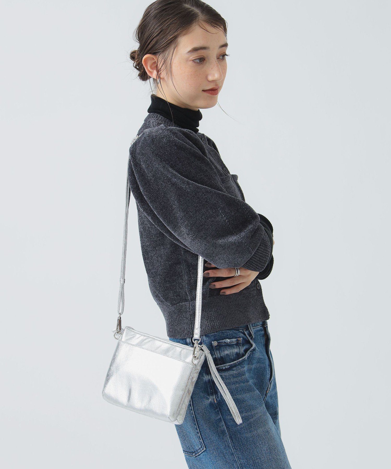 B:MING by BEAMS マルチ ショルダー バッグ ビーミング ライフストア バイ ビームス バッグ ショルダーバッグ ブラック シルバー ゴールド【送料無料】のサムネイル