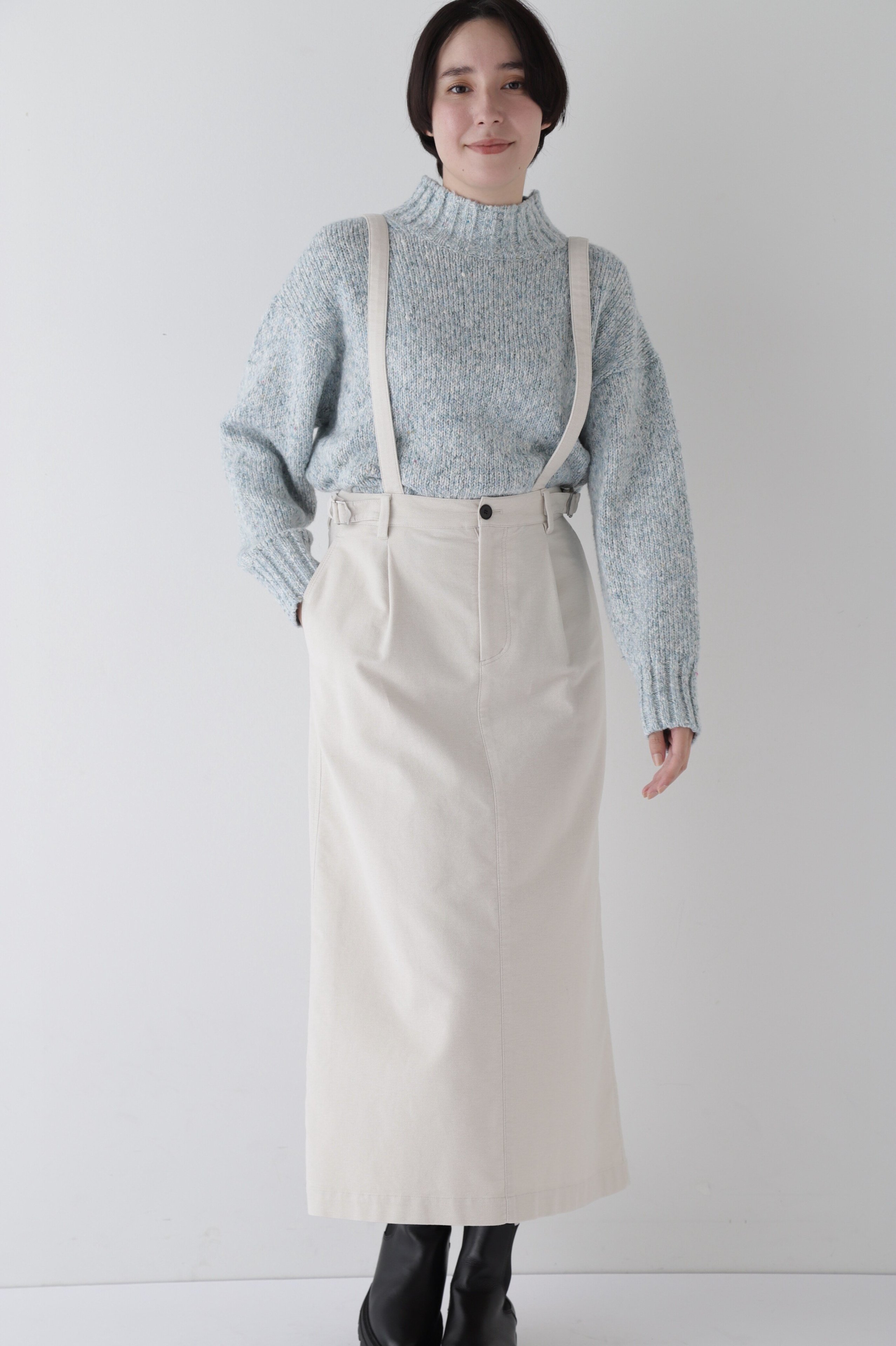 【SALE／55%OFF】human woman ◆ストレッチエアリードットコードサスペンダースカート ヒューマン ウーマン スカート その他のスカート ピンク ホワイト【送料無料】
