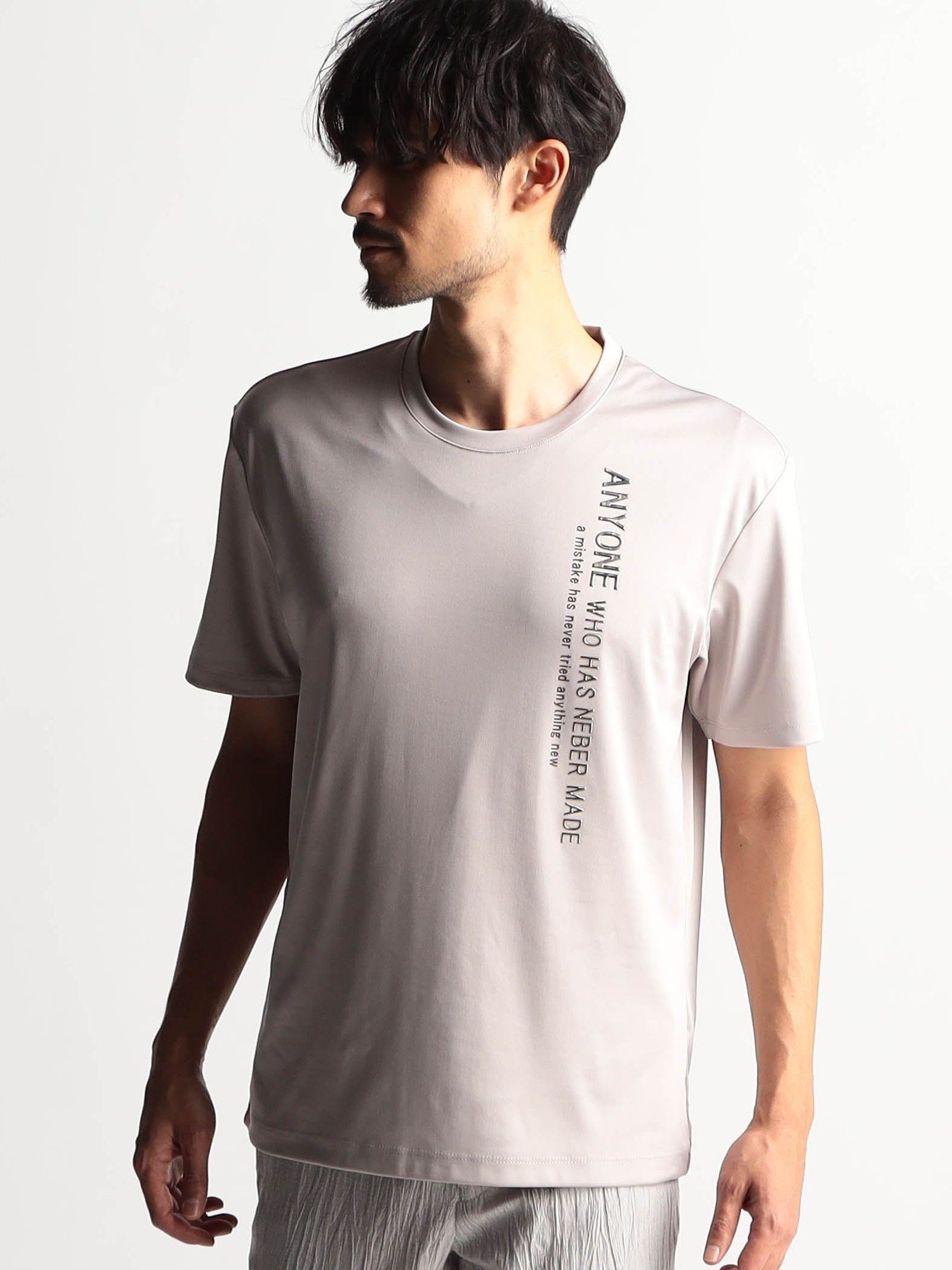 NICOLE CLUB FOR MEN 【25年モデル EC限定再販売】メタルジェルプリント半袖Tシャツ ニコル トップス カットソー・Tシャツ ホワイト ブルー ブラック グレー