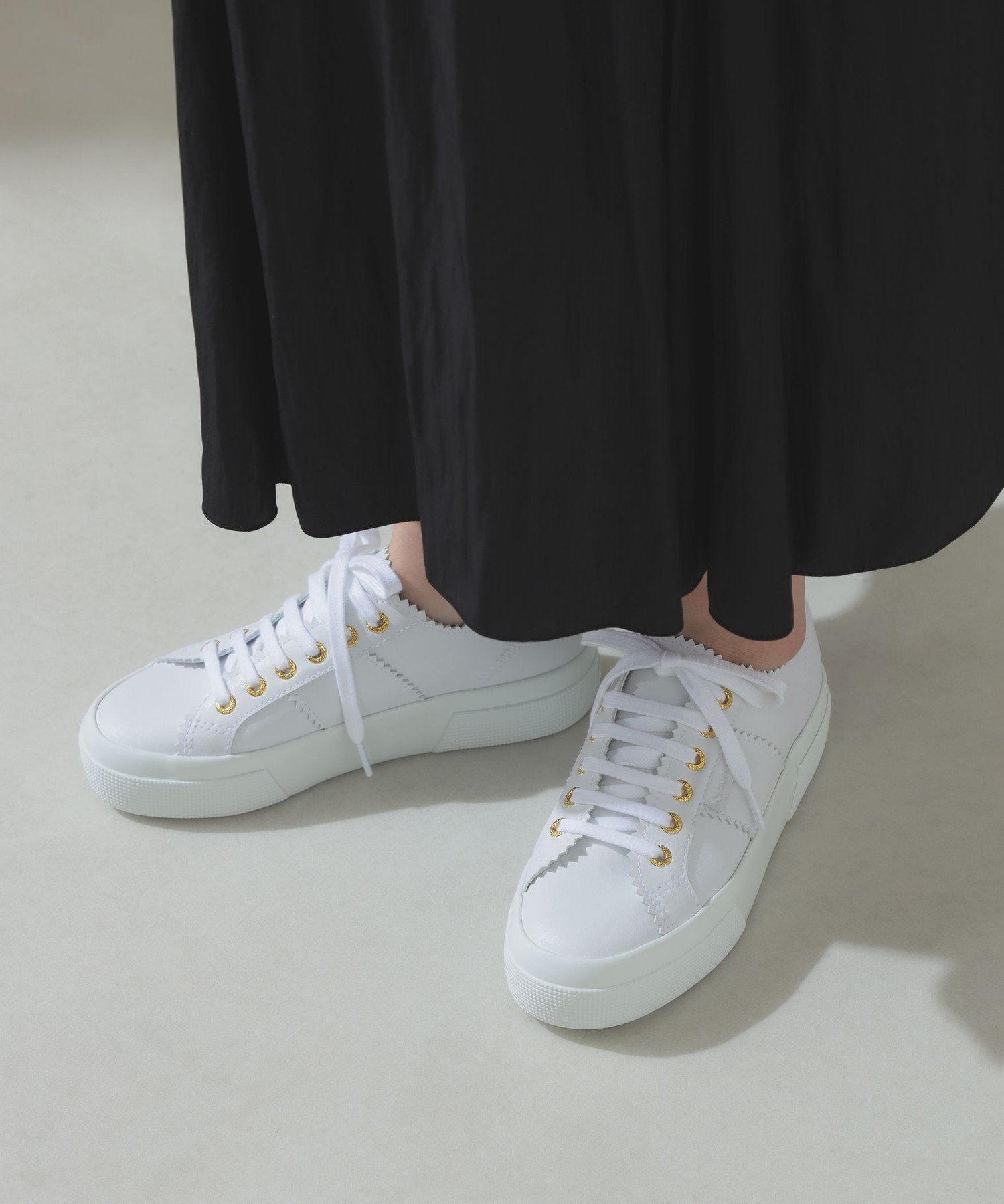 Demi-Luxe BEAMS PELLICO * SUPERGA / スニーカー デミルクス ビームス シューズ・靴 スニーカー ブラック ホワイト【送料無料】