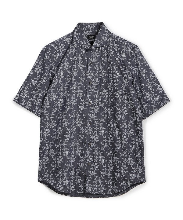 【SALE／50%OFF】CROWDED CLOSET 半袖シャツ メンズ ビギ トップス シャツ・ブラウス ベージュ ネイビー【送料無料】