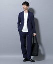 【SALE/5%OFF】NANO universe アクティブ4WAYストレッチドライ セットアップ ナノユニバース スーツ・フォーマル セットアップスーツ ネイビー グレー ブラック【送料無料】