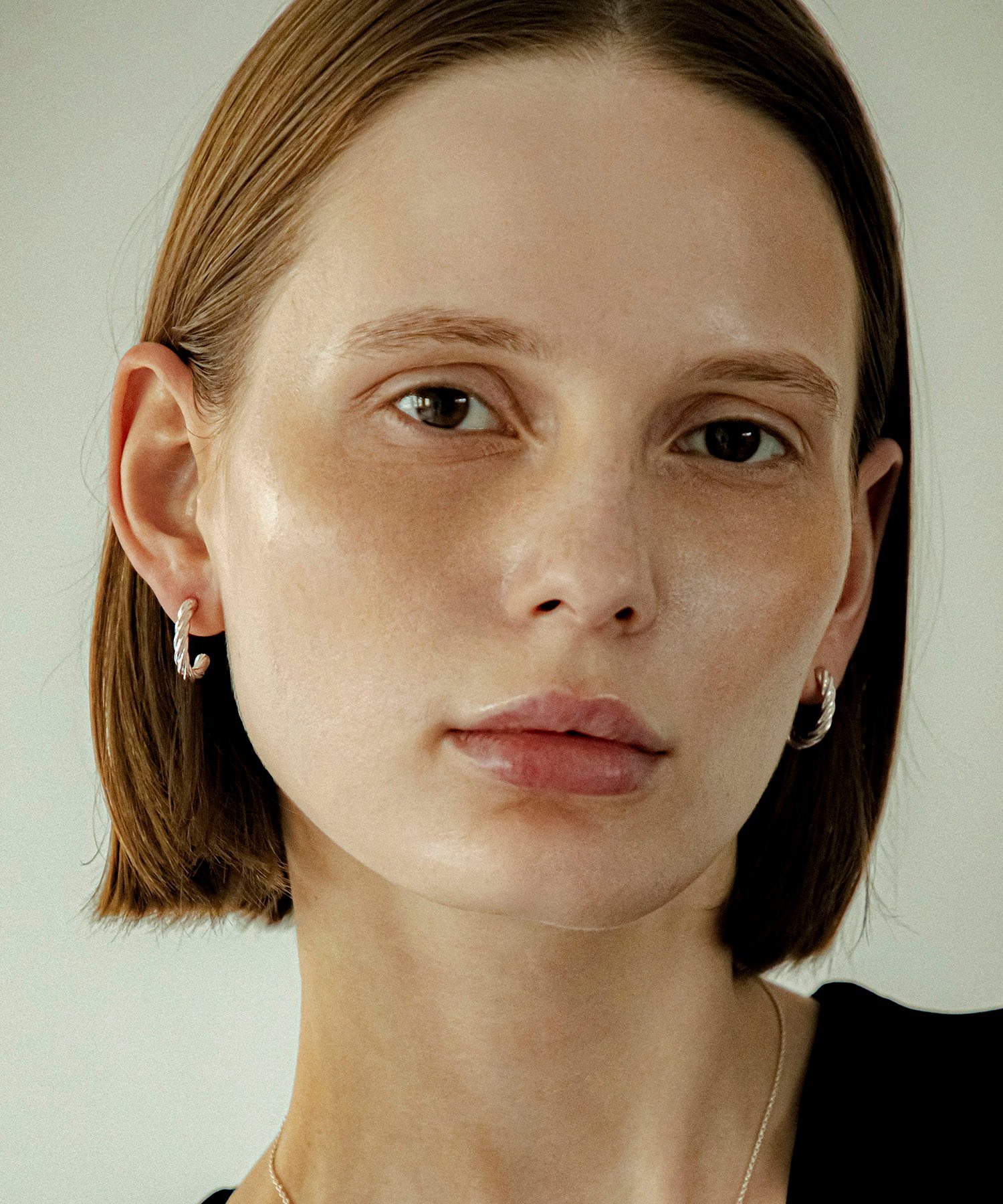 【SALE／10%OFF】LAPUIS [LAPUIS] Twist hoop pierced earrings キャセリーニ アクセサリー・腕時計 ピアス シルバー ゴールド【送料無料】