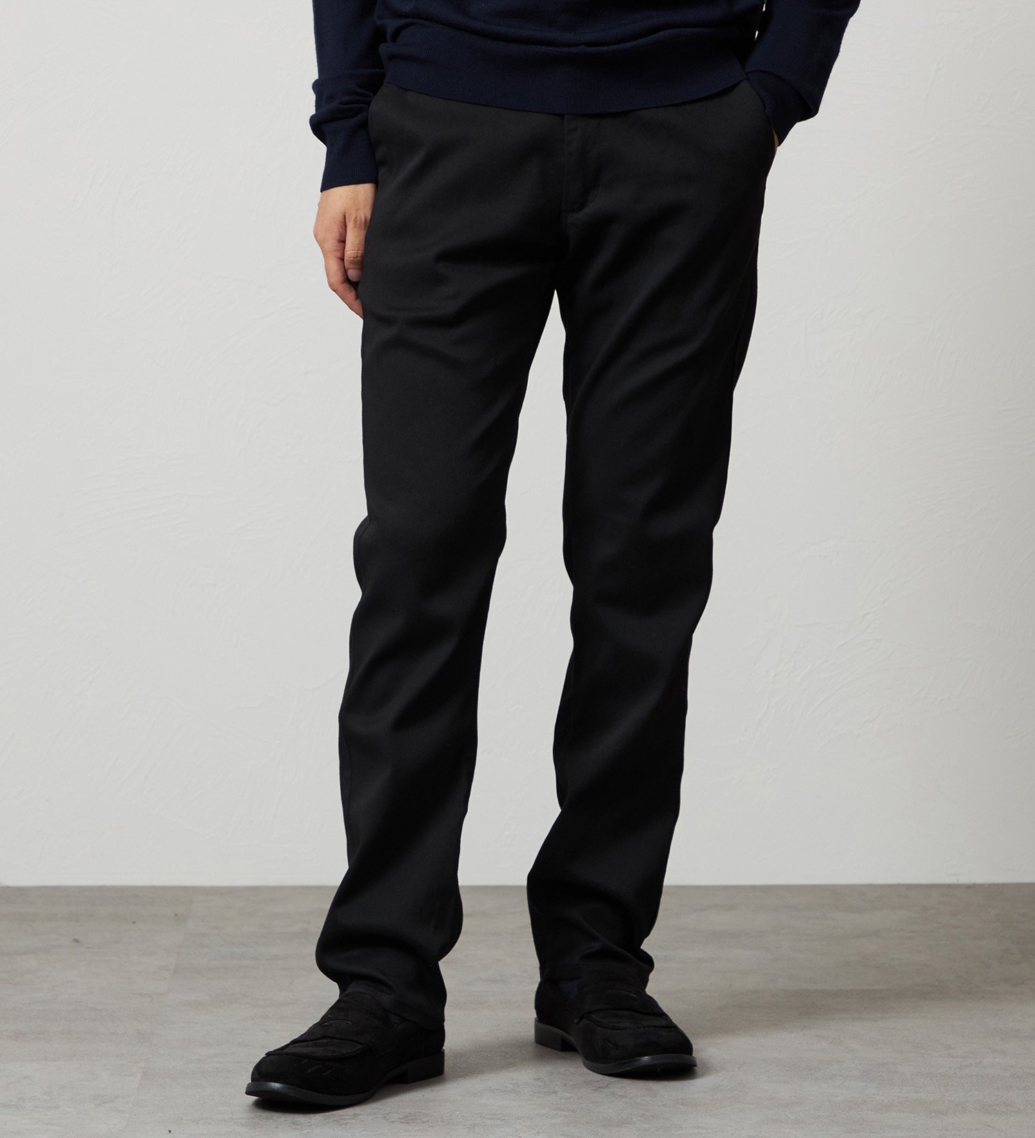 EDWIN EDWIN ハタラクロ メンズ アジャスター チノパンツ ストレッチ【WEB限定】 エドウインオンラインモール パンツ チノパンツ ブラック【送料無料】