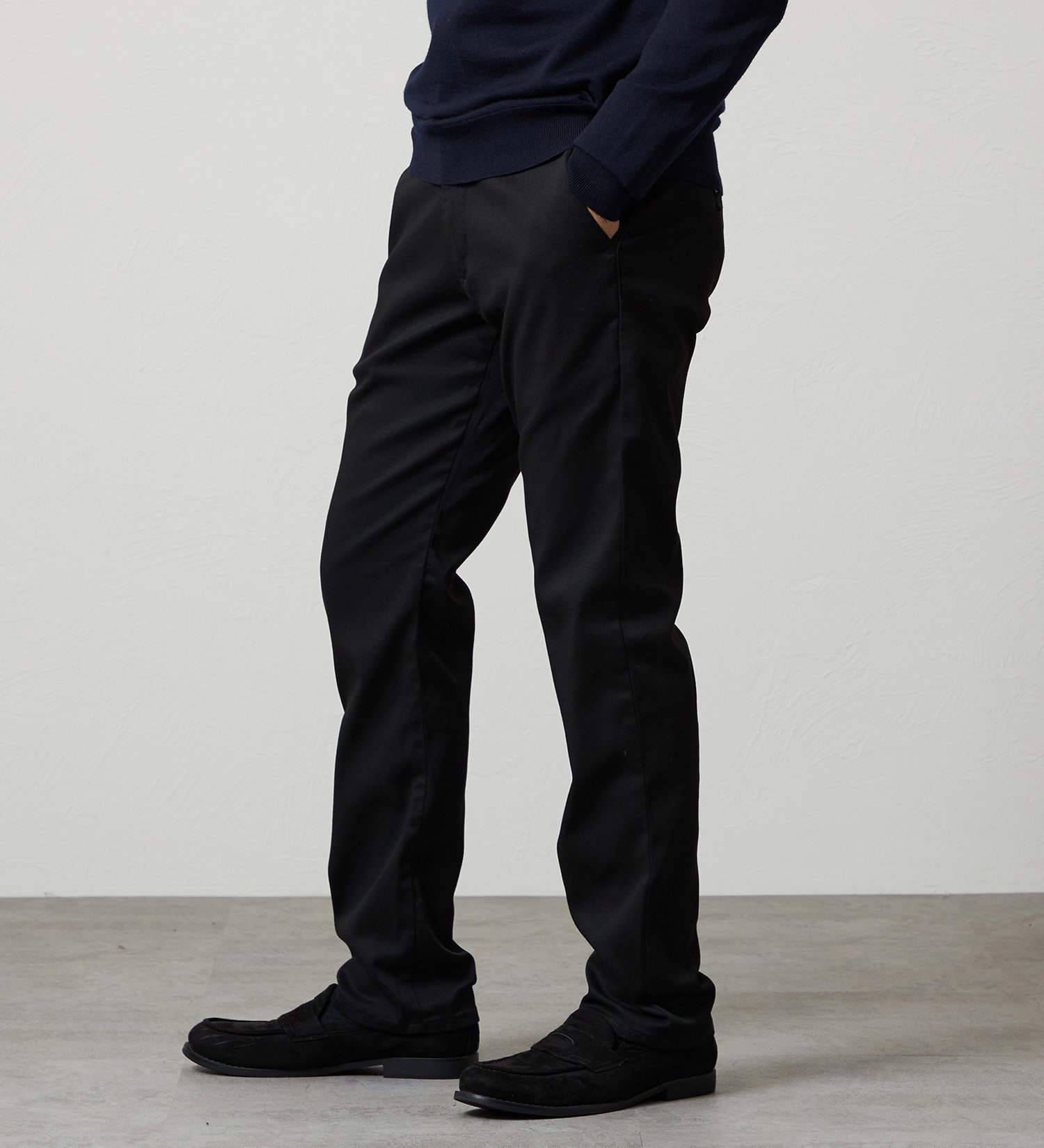 EDWIN ハタラクロ メンズ アジャスター チノパンツ ストレッチ【WEB限定】 エドウインオンラインモール パンツ チノパンツ ブラック