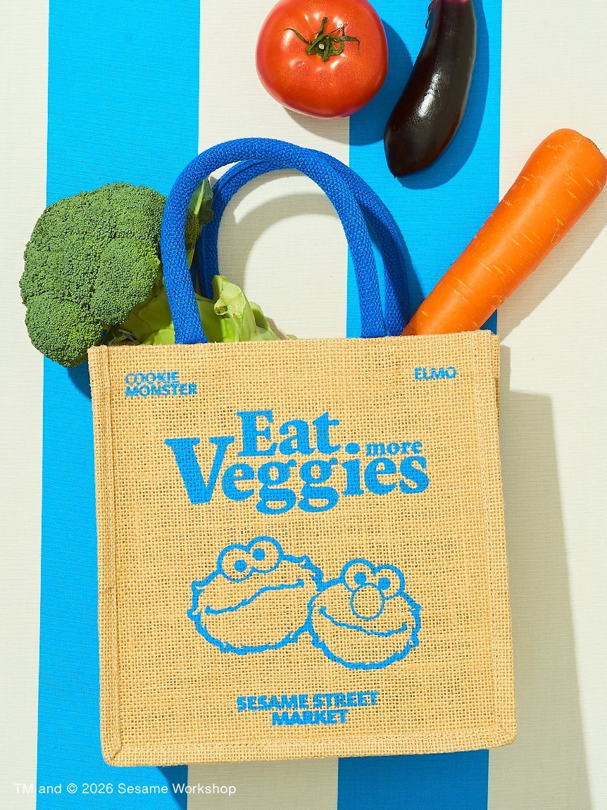 SESAME STREET MARKET ミニバッグ(VEGETABLES) セサミストリートマーケット バッグ エコバッグ・サブバッグ ベージュ