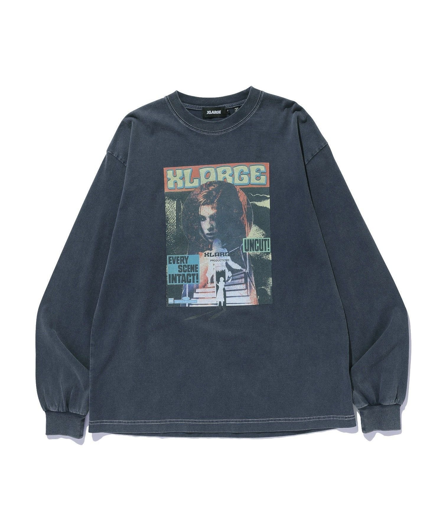 UNCUT L/S TEE エクストララージ トップス カットソー・Tシャツ ホワイト ブラック ネイビー