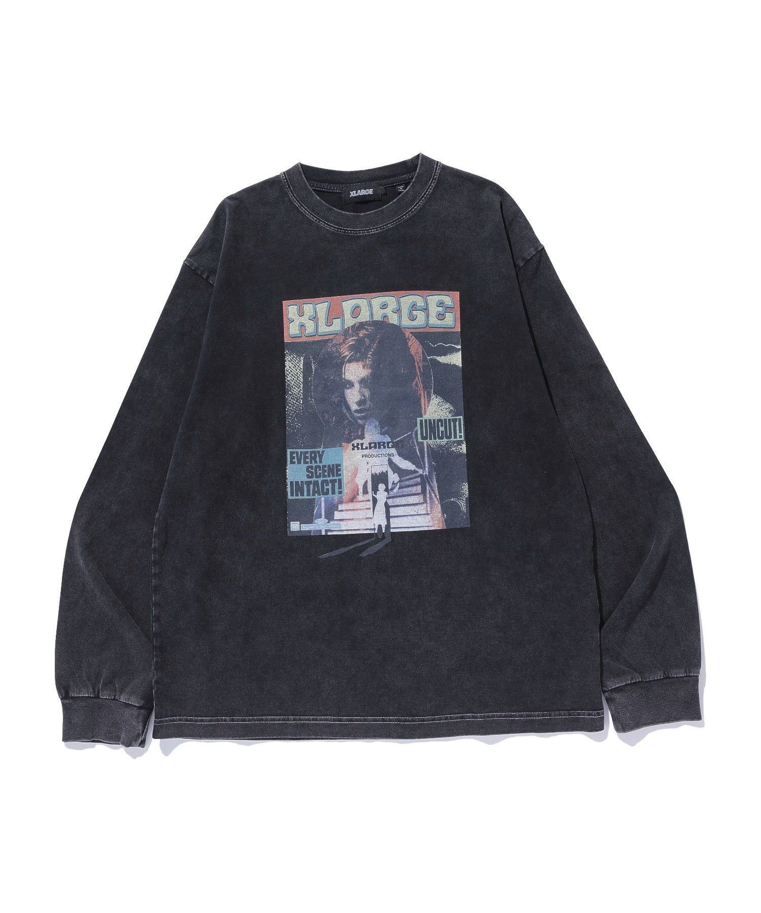 UNCUT L/S TEE エクストララージ トップス カットソー・Tシャツ ホワイト ブラック ネイビー