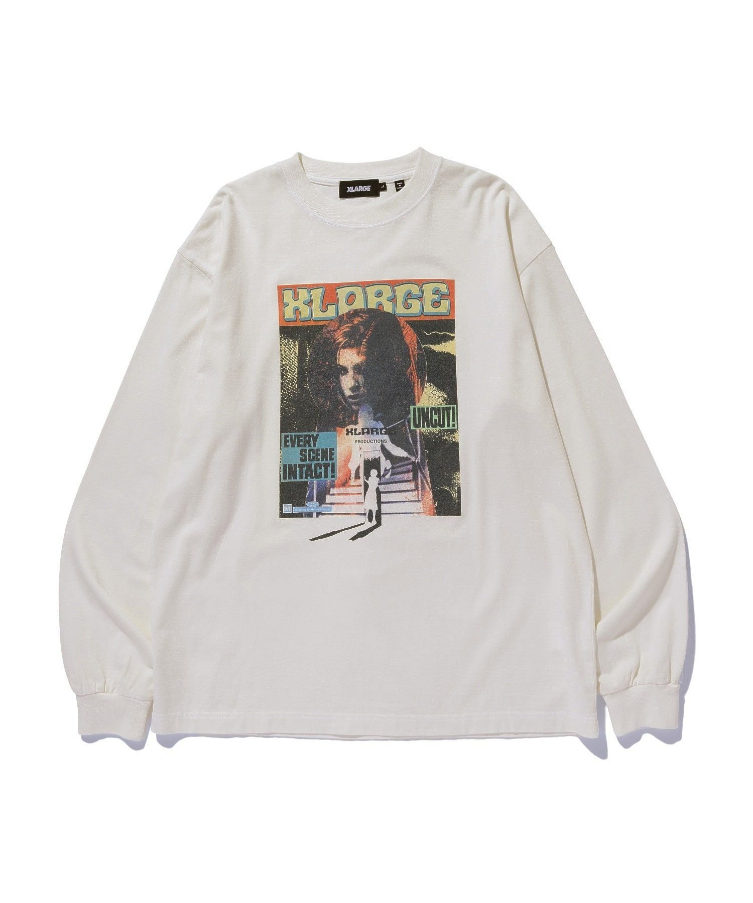 XLARGE UNCUT L/S TEE エクストララージ トップス カットソー・Tシャツ ホワイト ブラック ネイビー【送料無料】