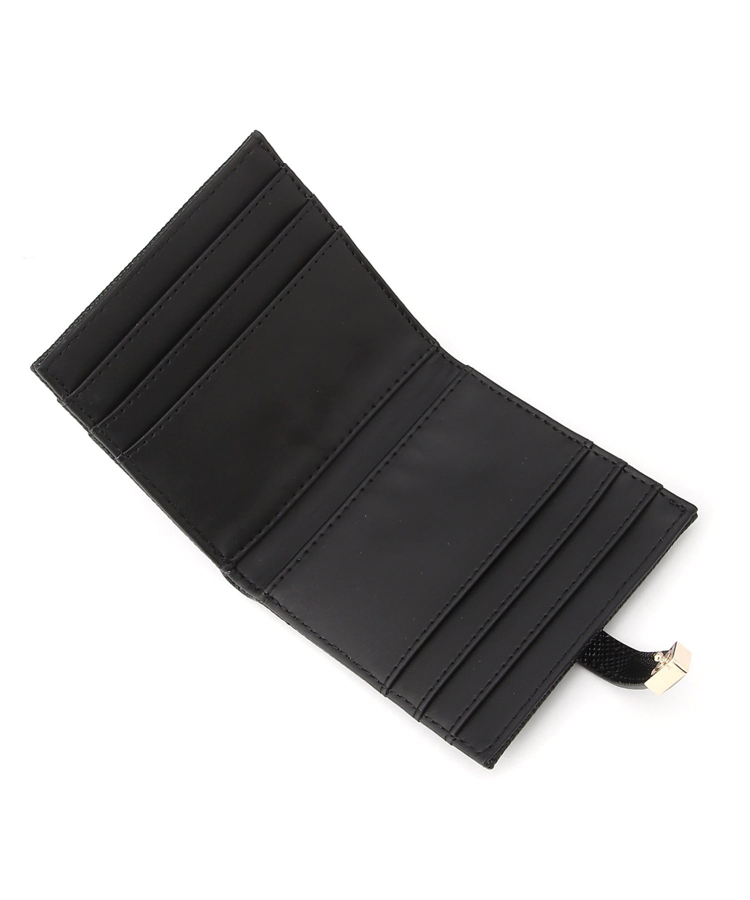 GUESS/(W)GILDA Tab Card Case 財布 折りたたみ財布 カードケース ゲス 財布・ポーチ・ケース 名刺入れ・カードケース ブラック イエロー