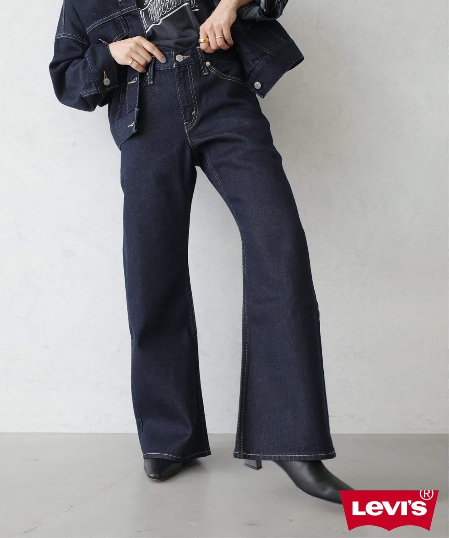 Spick & Span 《別注 / 予約》LEVI'S for Spick & Span LOOSE BOOT スピックアンドスパン パンツ ジーンズ・デニムパンツ ネイビー