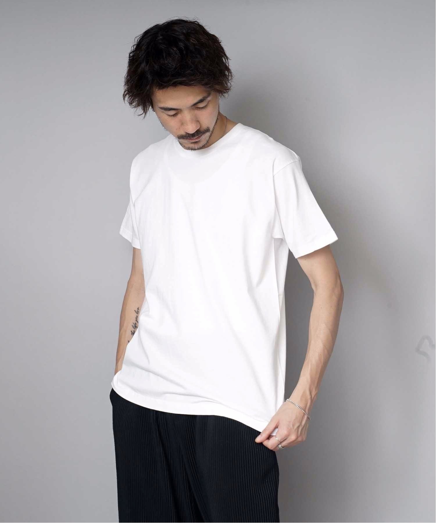 Hanes/(M)JAPAN FIT クルーネックTシャツ H5310 2枚組 ジーンズメイト トップス カットソー・Tシャツ ホワイト
