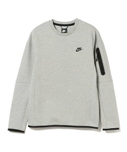 【SALE／20%OFF】BEAMS MEN NIKE / テックフリース クルーネック ビームス メン カットソー スウェット グレー ブラック【送料無料】