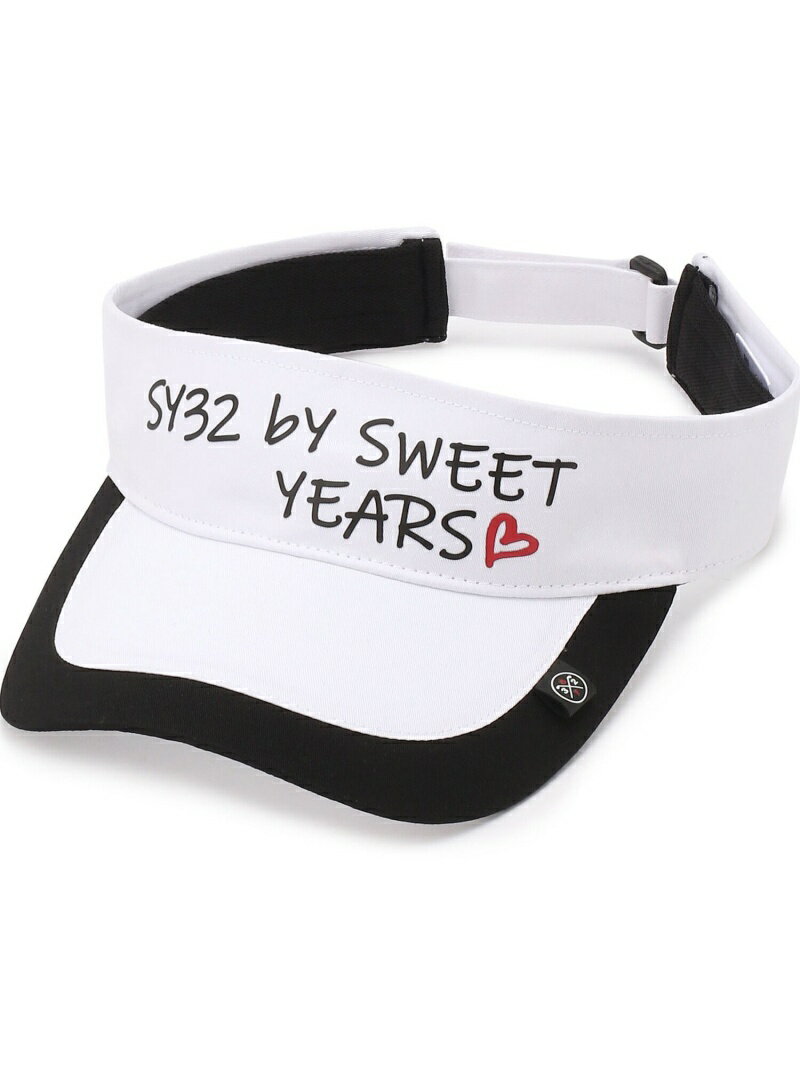 ROYAL FLASH SY32 by SWEETYEARS /エスワイサーティトゥバイ スィートイヤーズ /SYG SUN VISOR CAP ロイヤルフラッシュ 帽子 その他の帽子 ブラック ホワイト【送料無料】
