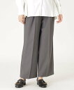 【SALE/40%OFF】CAST: 【イチオシ/セットアップ】タックイージーパンツ キャスト コロン パンツ その他のパンツ グレー ブラック【送料無料】