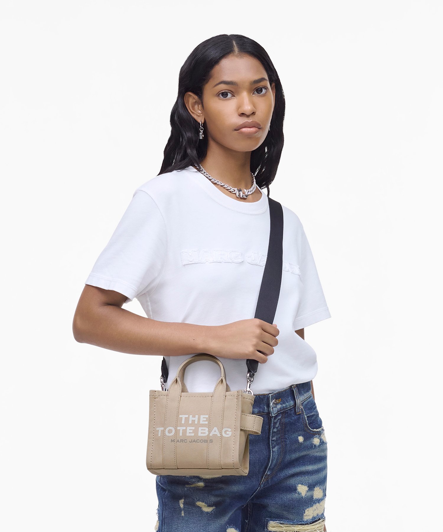 MARC JACOBS 【公式】THE CANVAS CROSSBODY MINI TOTE BAG/ザ キャンバス クロスボディ ミニ トート バッグ マーク ジェイコブス バッグ トートバッグ ベージュ【送料無料】