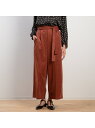 【SALE/70%OFF】Rouge vif la cle トリコットスエードワイドパンツ ルージュ・ヴィフ ラクレ パンツ その他のパンツ ブラック ベージュ ブラウン【送料無料】