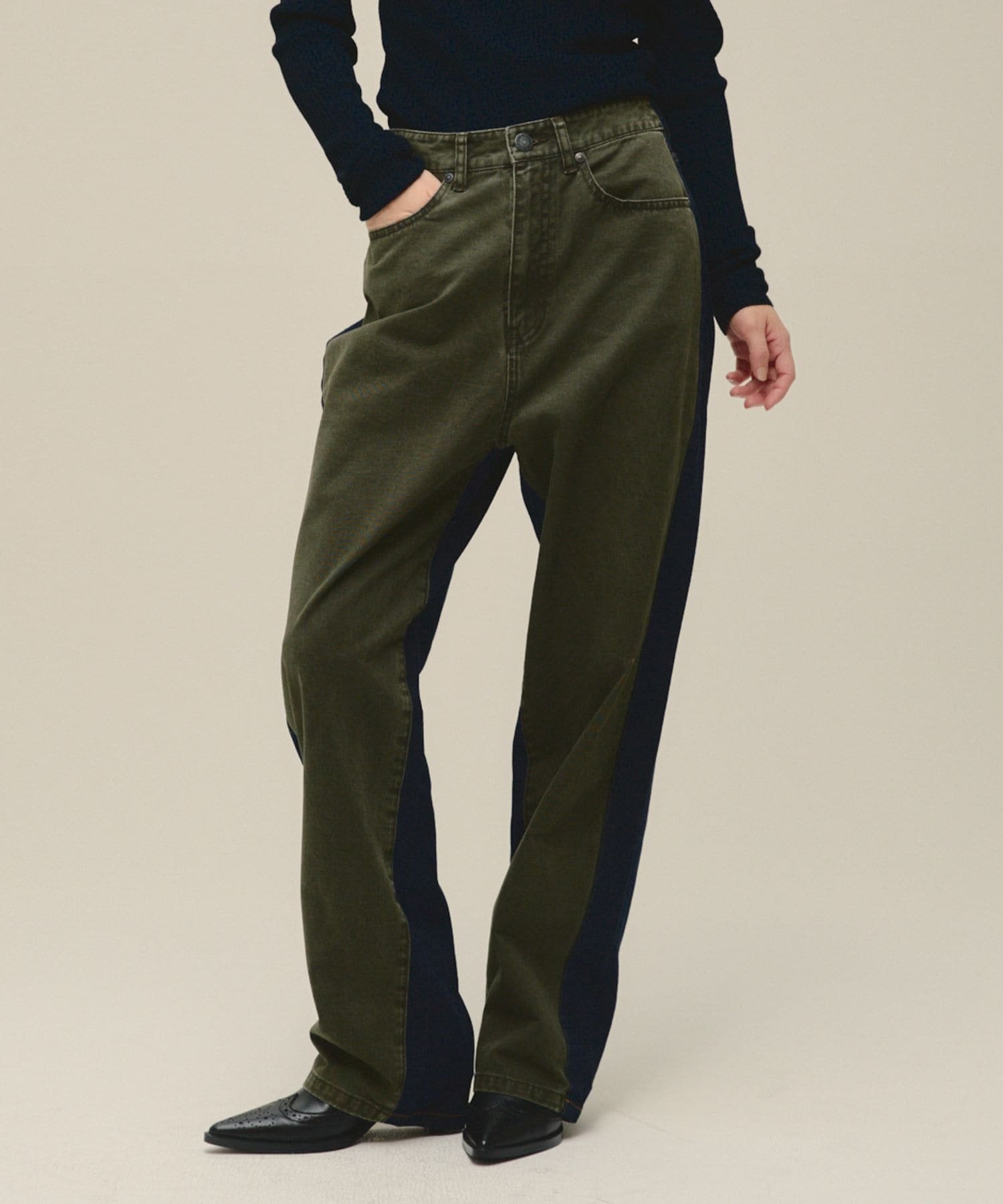 eL Switch Chino Pants ジーナシス パンツ その他のパンツ カーキグリーン ベージュ