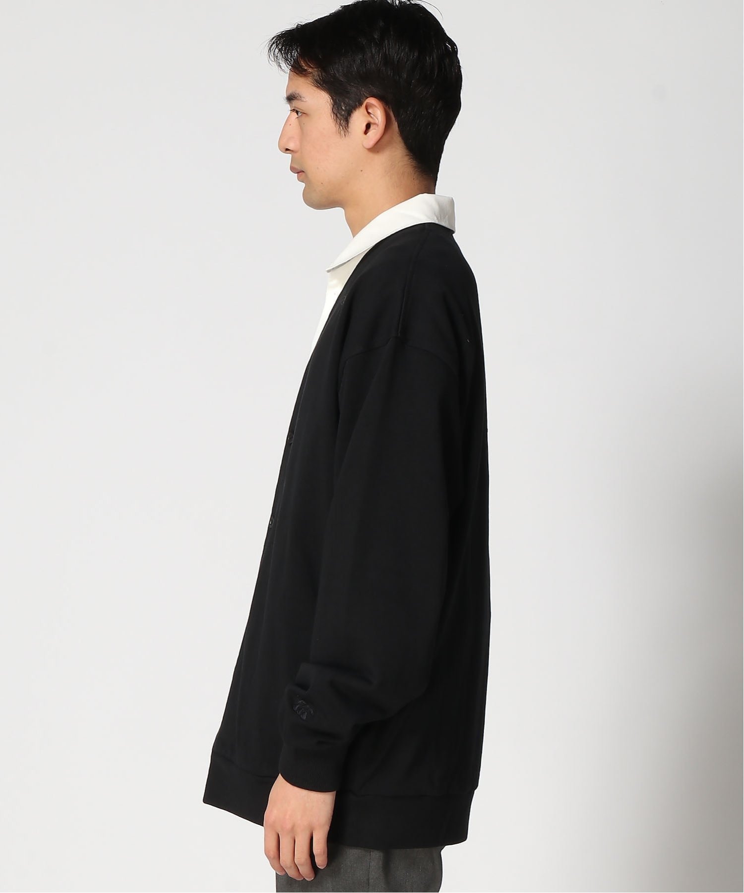 canterbury (U)ラグビージャージーカーディガン カンタベリー トップス カーディガン ネイビー ブラック【送料無料】