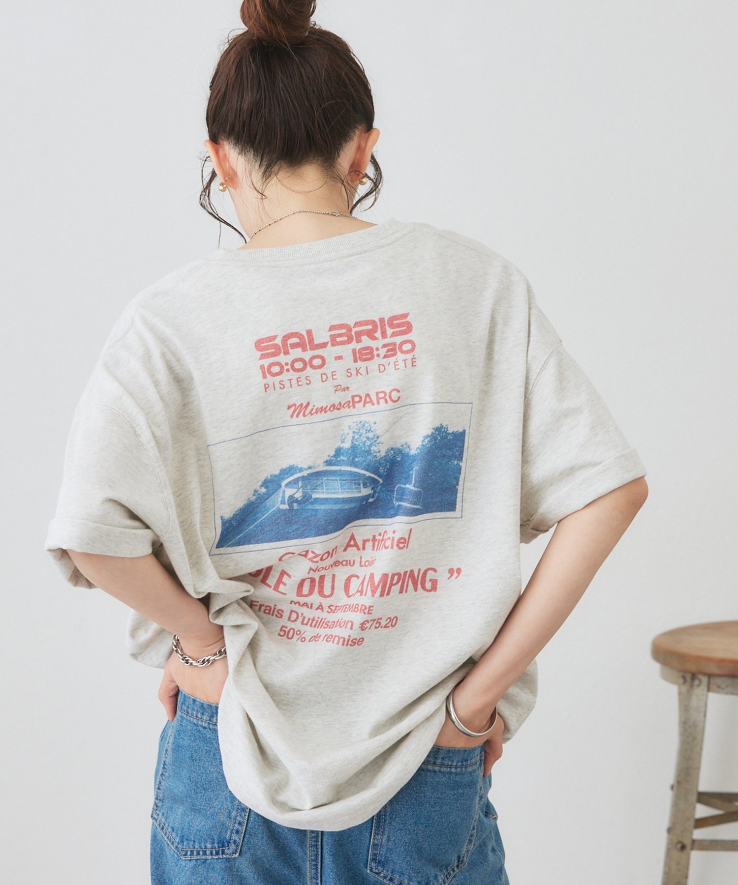 【Enlude】アソートスーベニアバックプリントTシャツ《ユニセックス》 ディスコート トップス カットソー・Tシャツ レッド グリーン ピンク