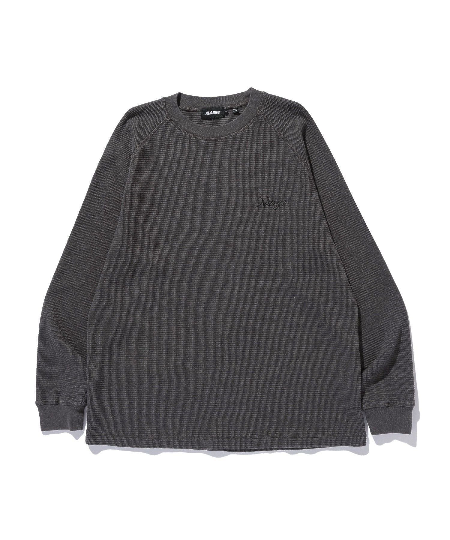 THERMAL L/S TEE エクストララージ トップス カットソー・Tシャツ グレー ホワイト