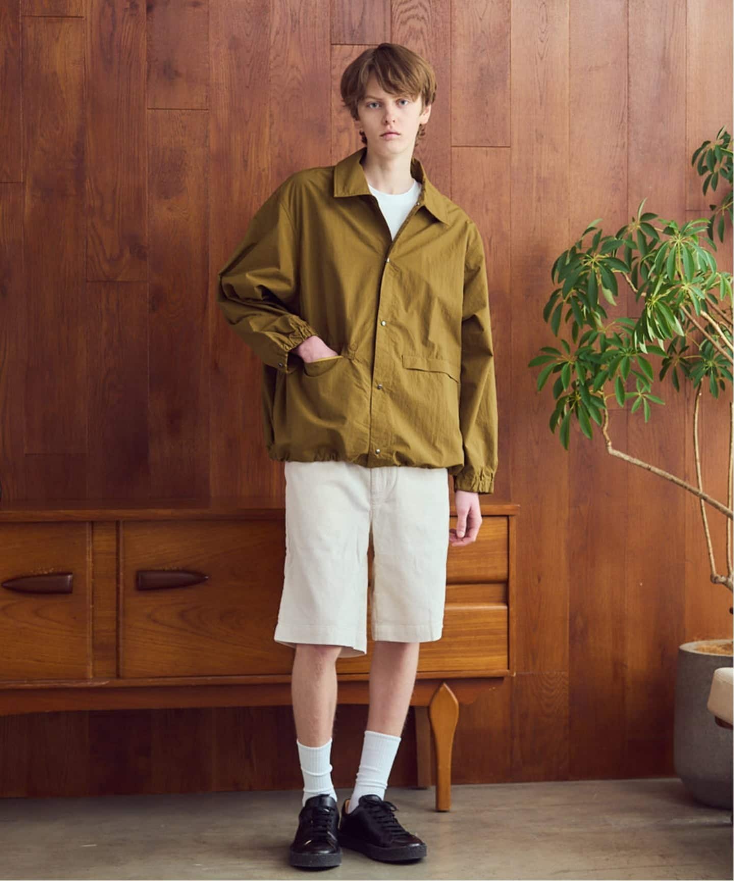 OSKR / オーエスケーアール Small Corduroy Faded Stand Up Short ベーセーストック パンツ その他のパンツ ブルー ホワイト