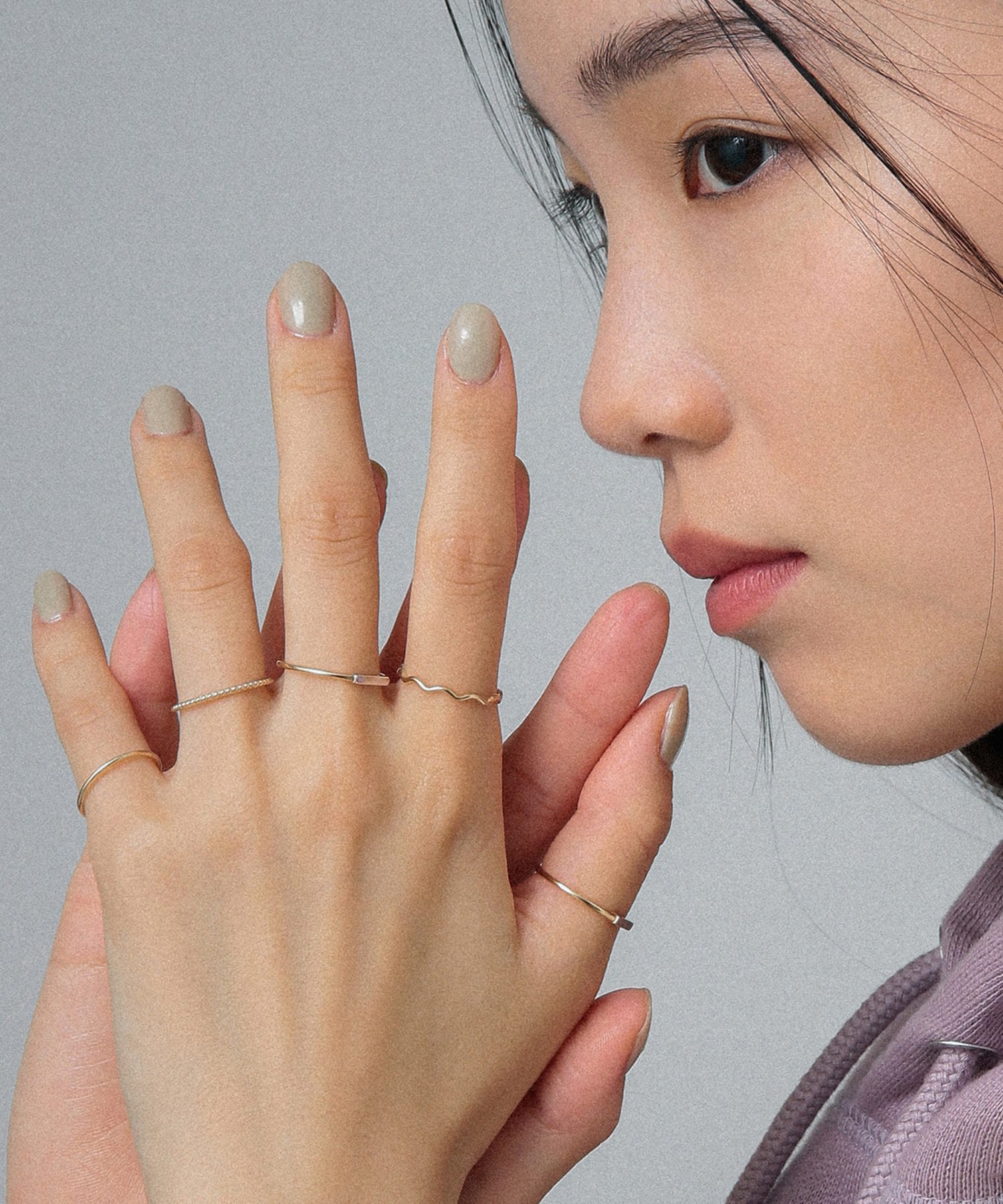 XOZ K10 sazanami skin ring サザナミ スキンリング クロスオズ アクセサリー・腕時計 リング・指輪 ゴールド