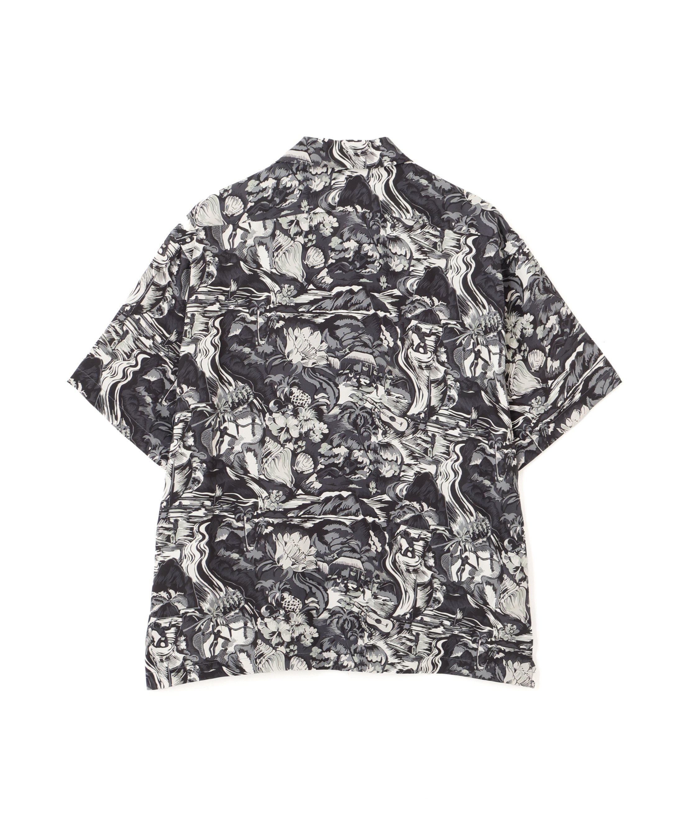 ×PJ/×パイナップルジュース/WATER VALLEY RAYON SHIRT/ウォーター バレー レーヨン シャツ ショット トップス シャツ・ブラウス ブラック