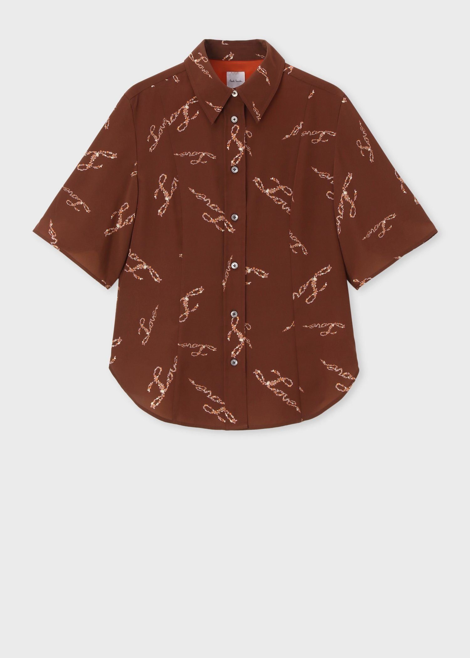 Paul Smith ウィメンズ "Love" 半袖シャツ ポール・スミス トップス シャツ・ブラウス ベージュ【送料無料】