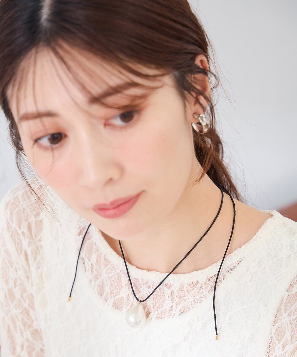 【SALE／10%OFF】a.v.v コードパールネックレス アー・ヴェ・ヴェ アクセサリー・腕時計 ネックレス ホワイト