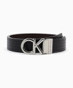 カルバンクライン ベルト（メンズ） Calvin Klein Jeans Accessory (M)【公式ショップ】 カルバンクライン ロゴバックル リバーシブル レザーベルト Calvin Klein Jeans Accessory HC0795 カルバン・クライン ファッション雑貨 ベルト ブラック【送料無料】