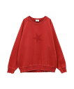 CONVERSE TOKYO STAR★ DAMAGED SWEAT コンバーストウキョウ トップス スウェット・トレーナー ネイビー レッド ブラック【送料無...