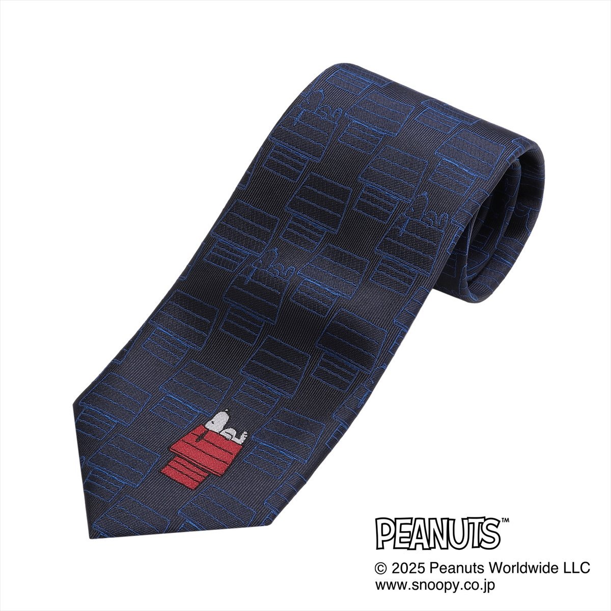 BRICK HOUSE by Tokyo Shirts 【PEANUTS スヌーピー SNOOPY】 ネクタイ ビジネス ギフト BM15J200GCAJ2PA-19-910 トーキョーシャツ スーツ・フォーマル ネクタイ・蝶ネクタイ ネイビー
