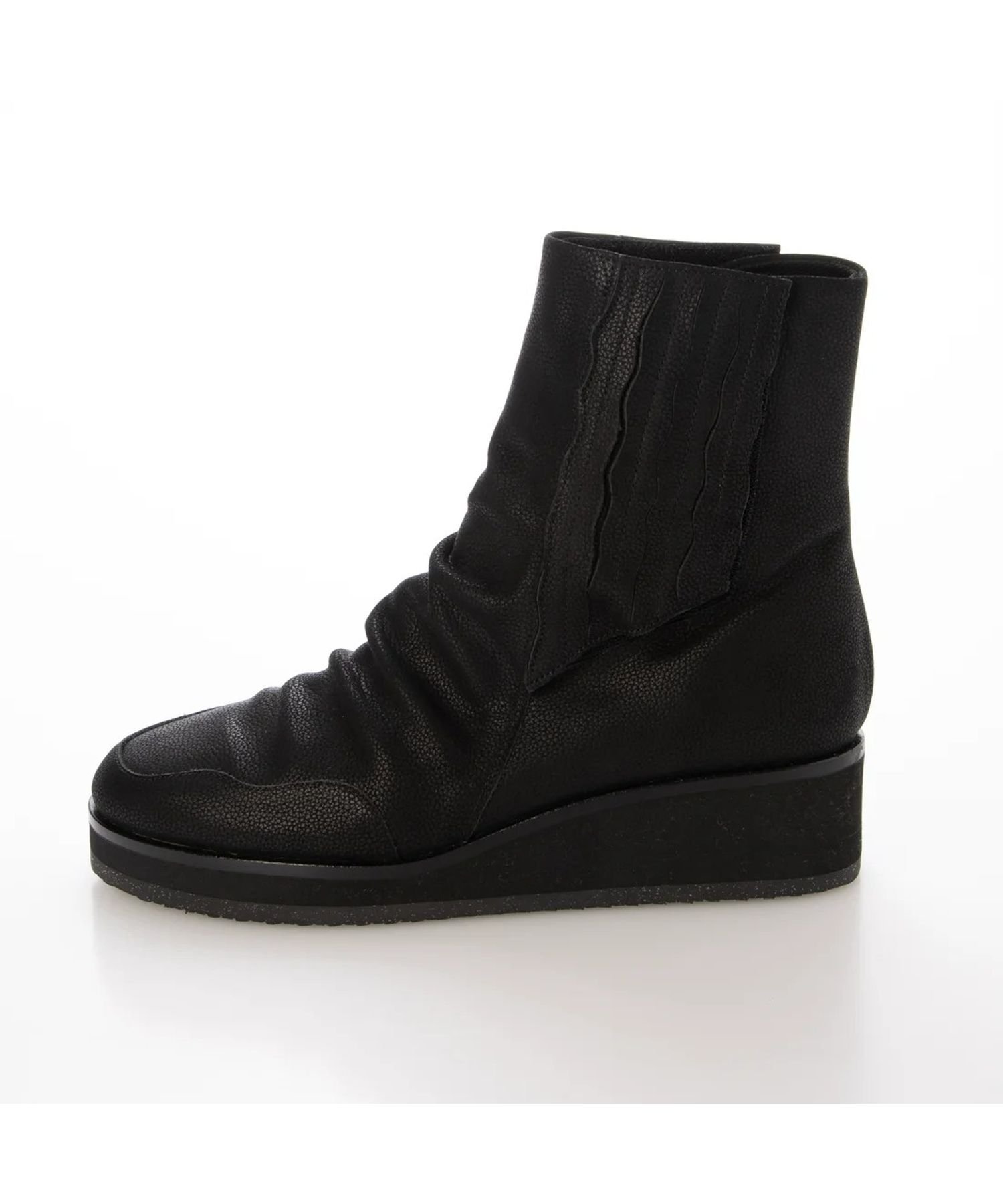 【SALE／30%OFF】D'ICI ドレープワイドベルトショートブーツ モード・エ・ジャコモ×イング シューズ・靴 ブーツ ブルー【送料無料】