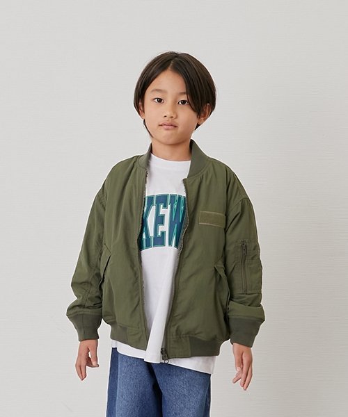 GLAZOS 【SKIT0LY】【リバーシブル】MA-1 ナルミヤオンライン ジャケット・アウター MA-1 カーキグリーン【送料無料】