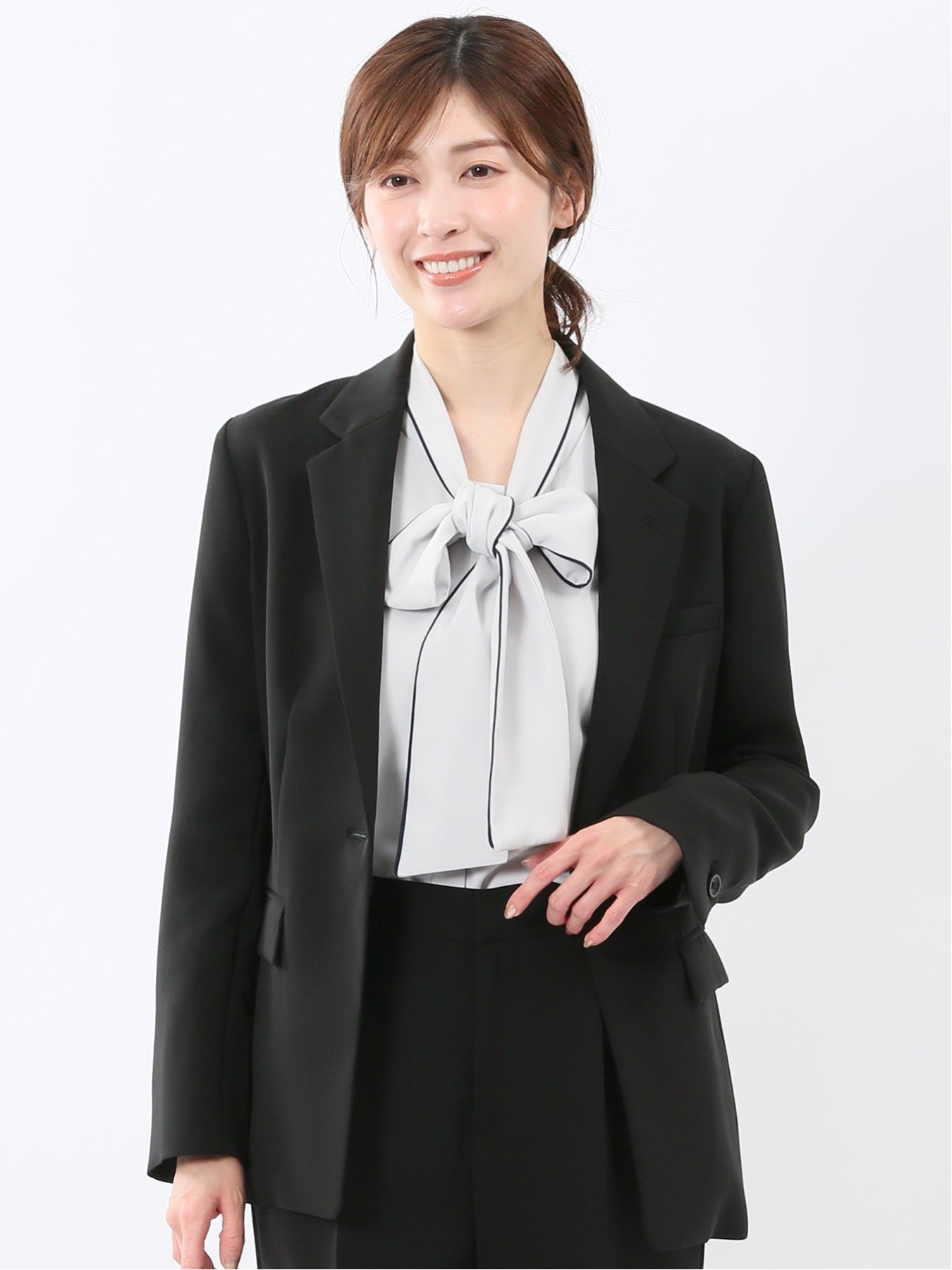【SALE／30%OFF】m.f.editorial トリアセライク リラクシング 1ボタンジャケット 黒(セットアップ可能) タカキュー ジャケット・アウター テーラードジャケット・ブレザー【送料無料】