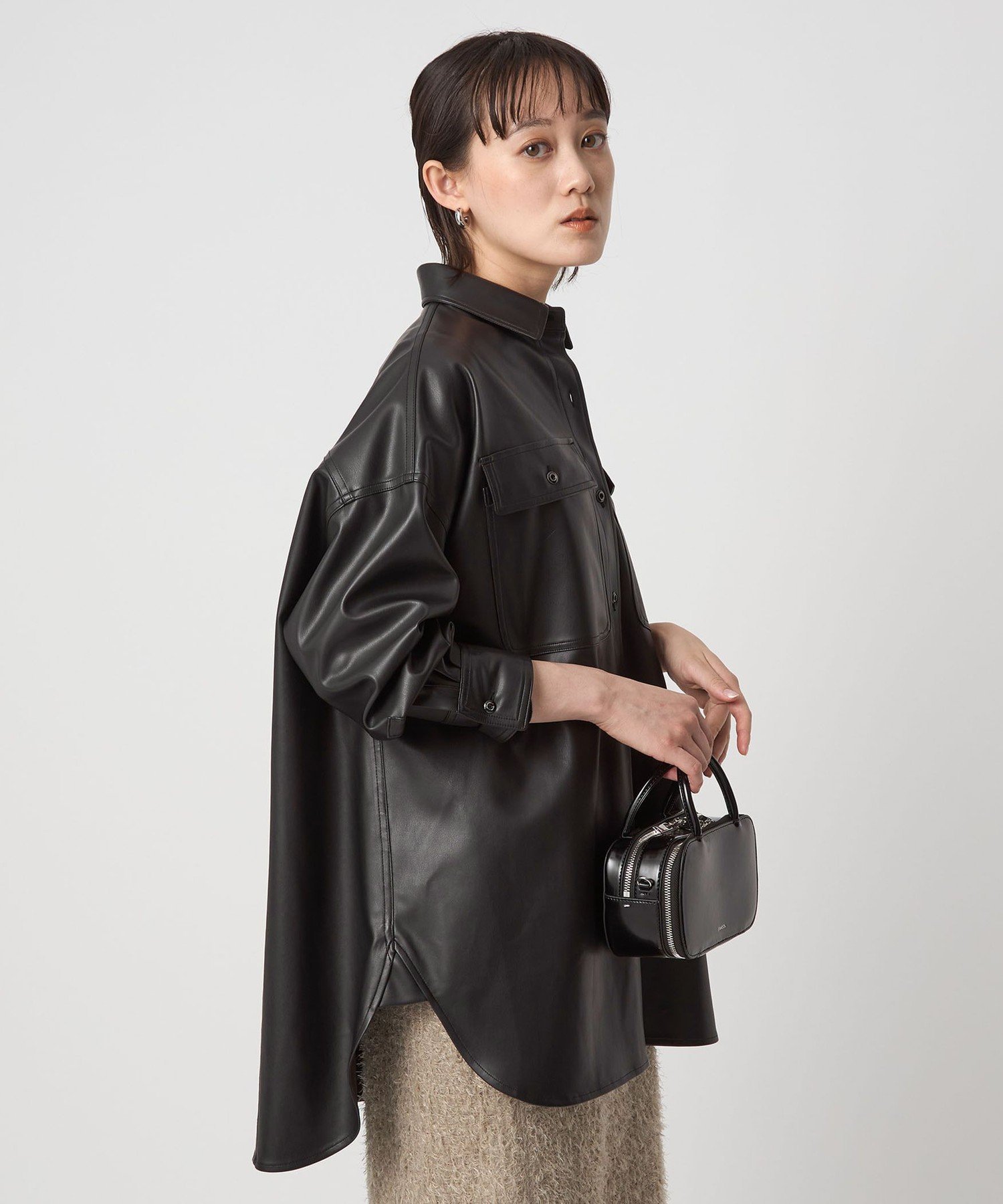 【別注】＜HEALTHY DENIM＞Almond シャツ ブラック ユナイテッドアローズ アウトレット トップス シャツ・ブラウス ブラック
