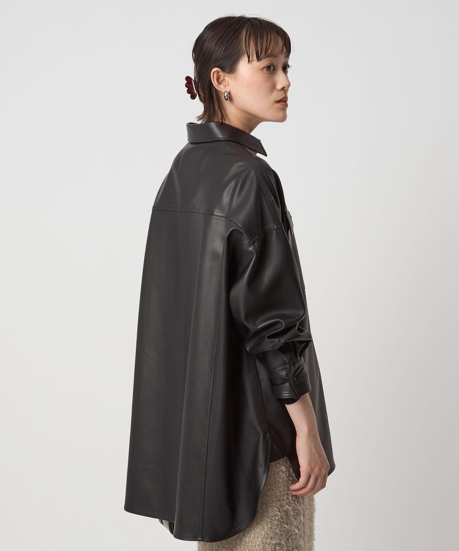 【別注】＜HEALTHY DENIM＞Almond シャツ ブラック ユナイテッドアローズ アウトレット トップス シャツ・ブラウス ブラック