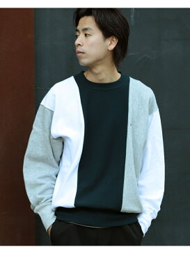 【SALE/50%OFF】BEAMS MEN Champion * BEAMS / 別注 3tone Reverse Weave(R) Sweat Crew ビームス メン カットソー スウェット【送料無料】