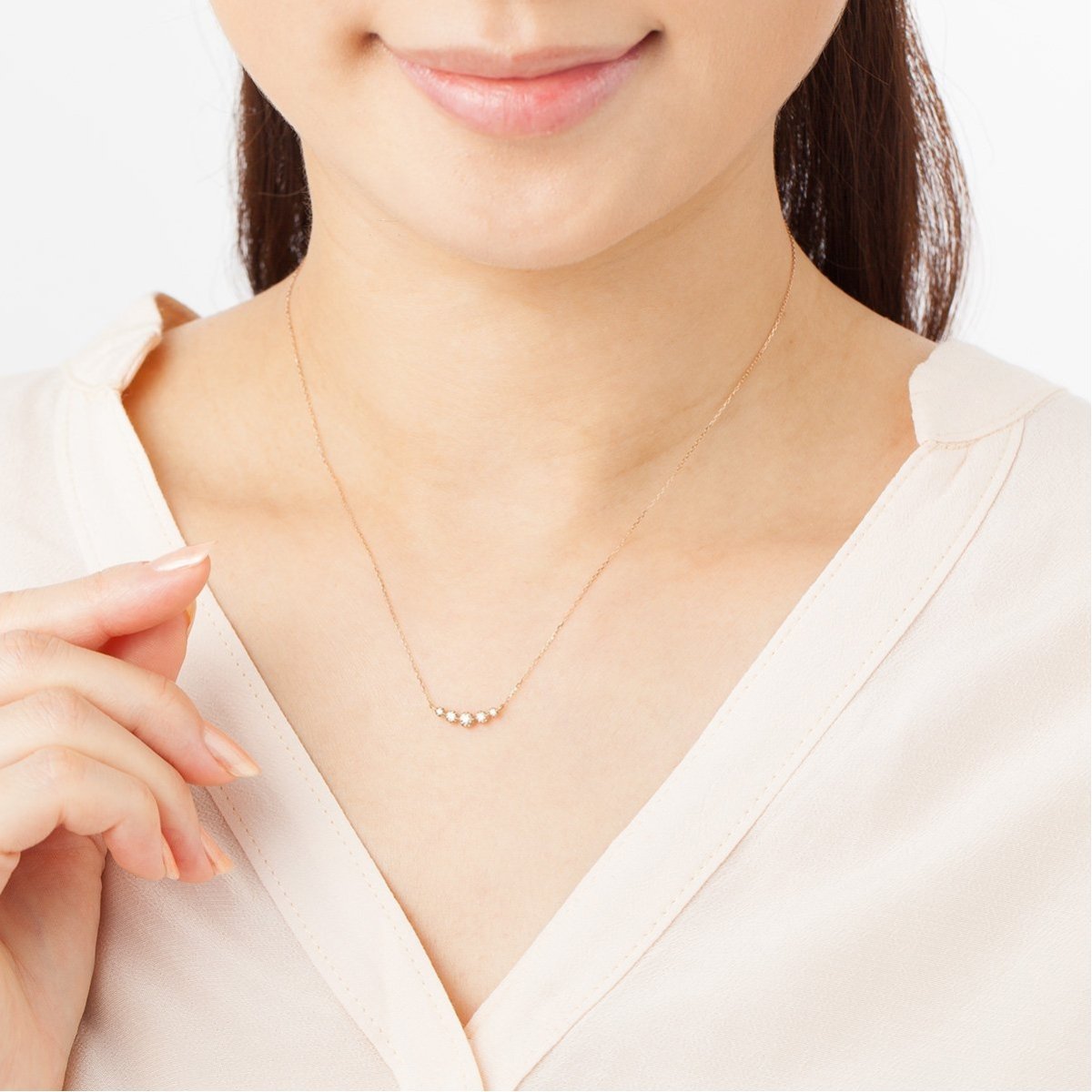 CANAL 4℃ K18ピンクゴールド ネックレス カナルヨンドシー アクセサリー・腕時計 ネックレス ゴールド【送料無料】