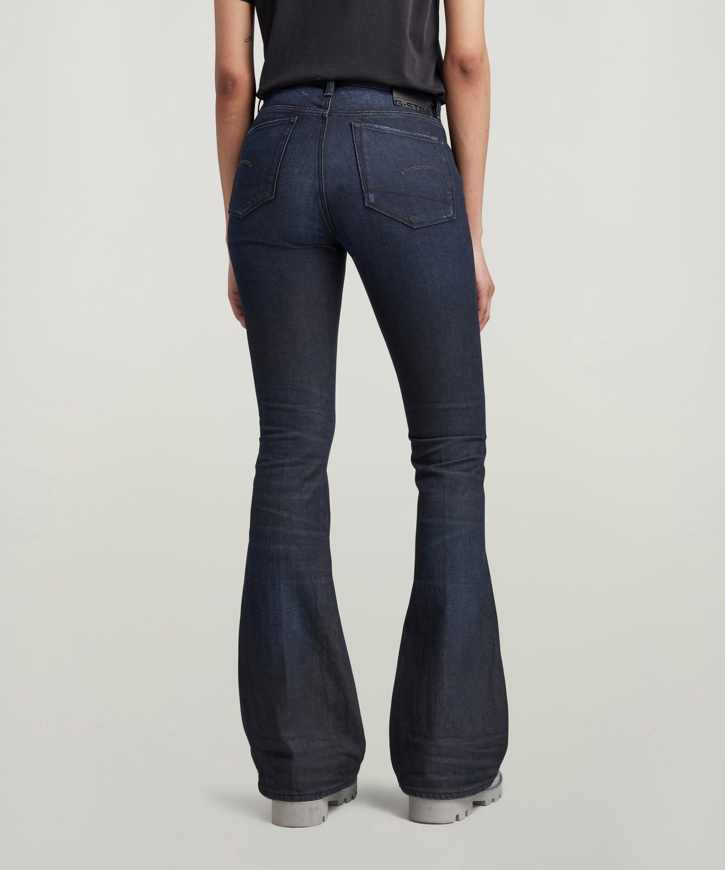 【公式ショップ】3301 FLARE JEANS/フレアデニムパンツ ジースターロゥ パンツ ジーンズ・デニムパンツ ネイビー