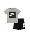 NIKE トドラー(90-100cm) セット商品 NIKE(ナイキ) NKB NIKE AIR SQUARE SS SHRTSET ルーキーユーエスエー トップス その他のトップス ブラック【送料無料】