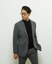 【SALE/50%OFF】MEN'S MELROSE ウールテクスチャージャージコンフォートジャケット(セットアップ可) メンズメルローズ ジャケット・アウター テーラードジャケット・ブレザー カーキグリーン グレー ブルー【送料無料】