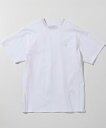 1PIU1UGUALE3 RELAX 1PIU1UGUALE3 RELAX/ダブルロゴライン半袖Tシャツ シフォン トップス カットソー・Tシャツ ホワイト カーキグリーン ブラック【送料無料】