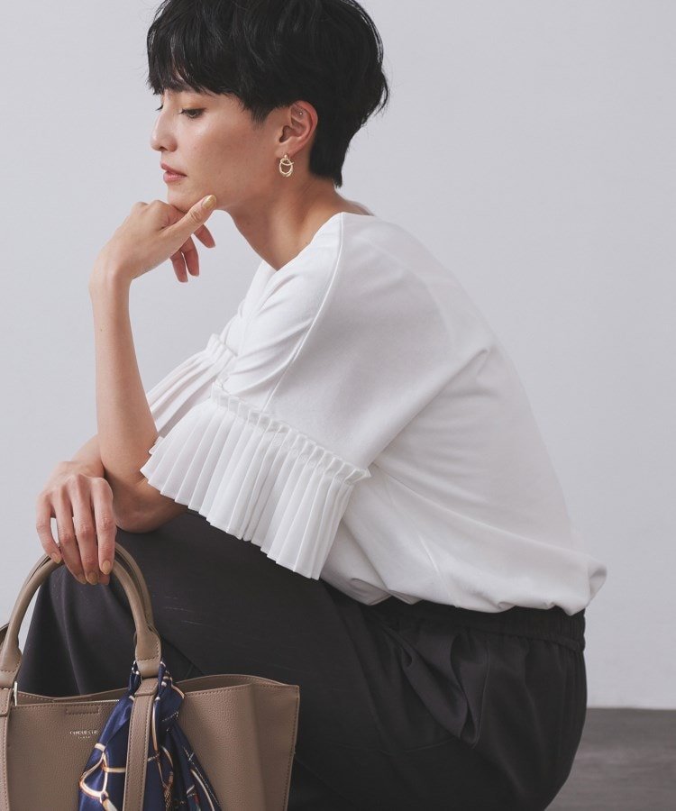【関税込み】Bally ホワイト フィッシュネット トップス 楽天市場】プリーツ(カラーホワイト)(トップス|レディース