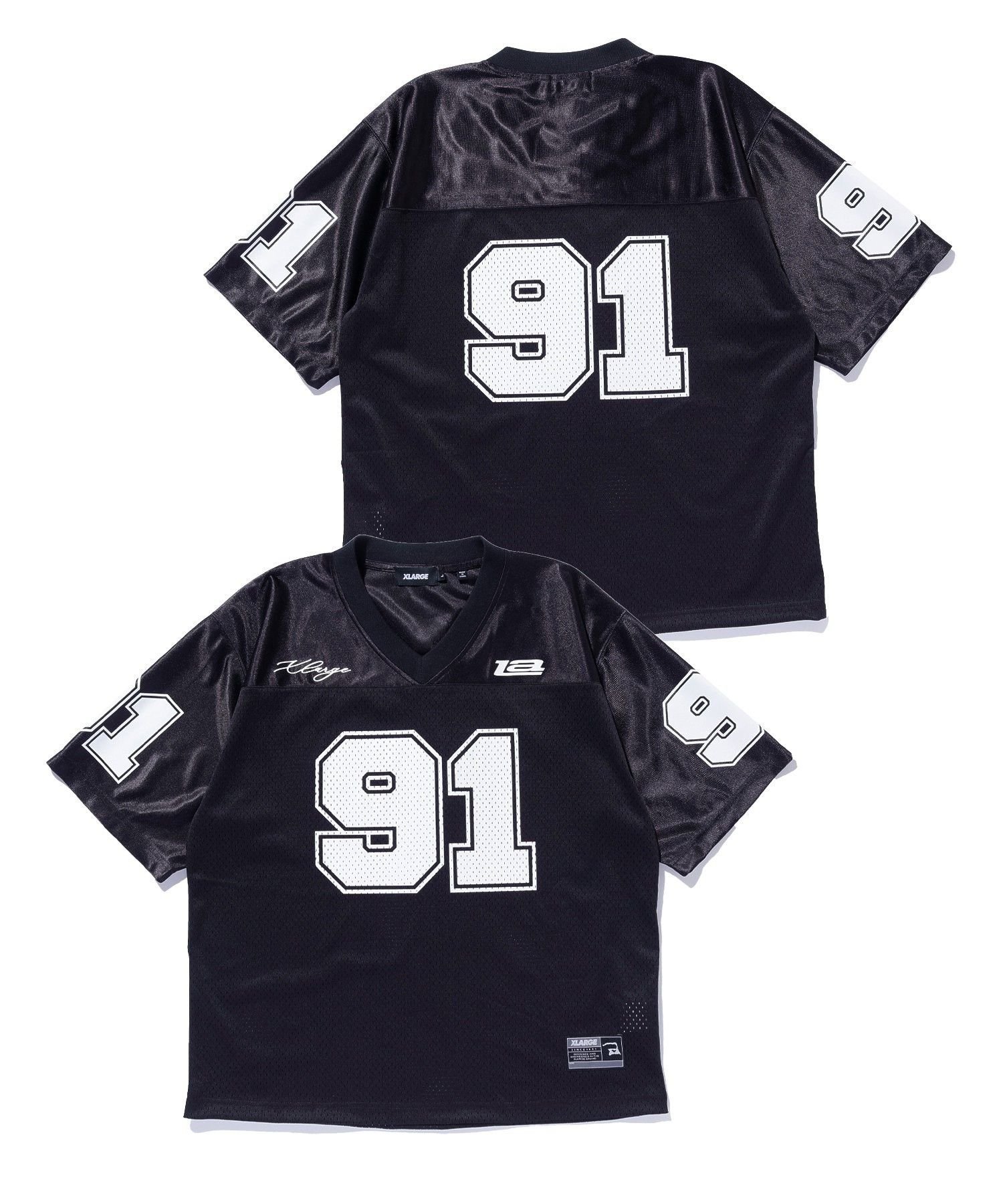 XLARGE FOOTBALL JERSEY エクストララージ トップス カットソー・Tシャツ ホワイト ブルー ブラック【送料無料】