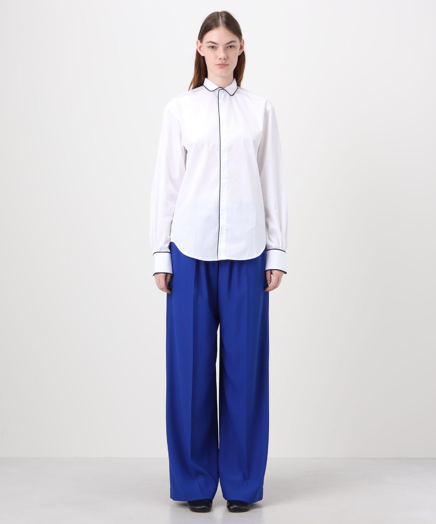 TOMORROWLAND BUYING WEAR BOURRIENNE EQUIPAGE パイピングシャツ トゥモローランド トップス シャツ・ブラウス ホワイト【送料無料】